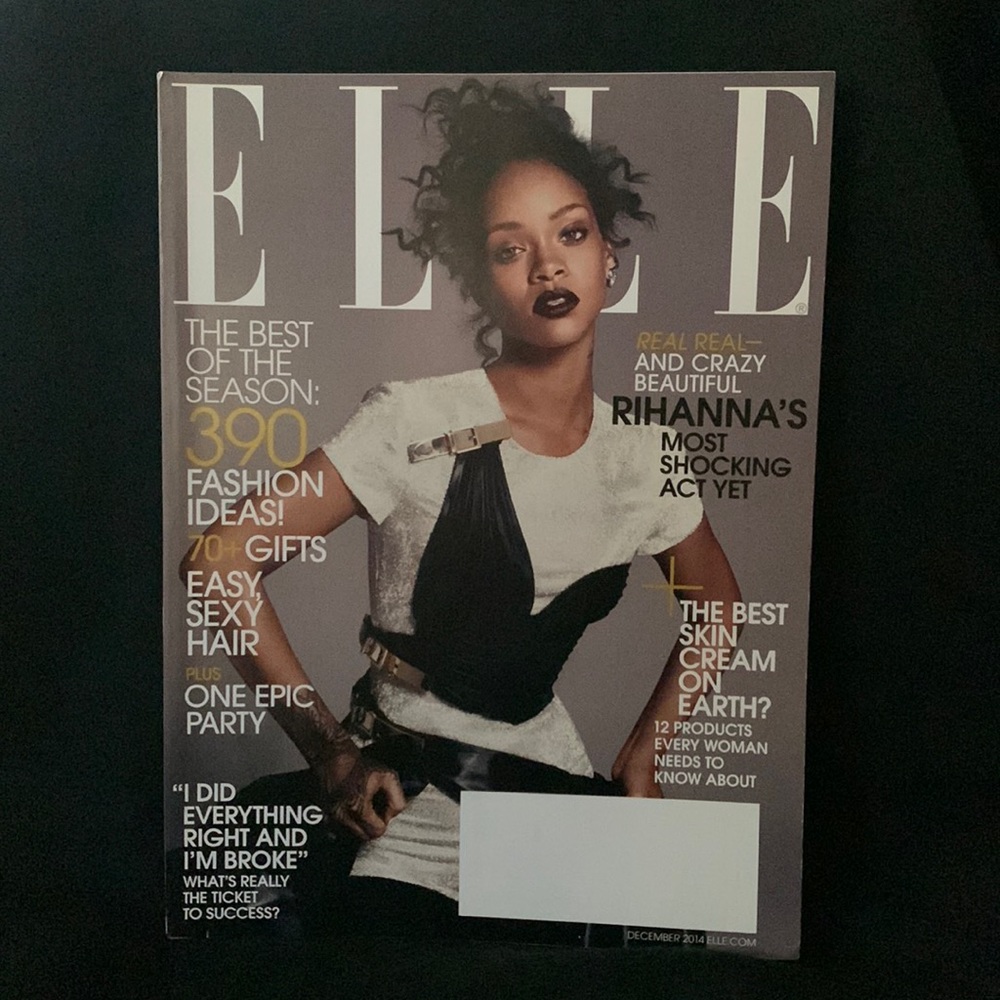 Rihanna Elle Magazine December 2016 No 352 New